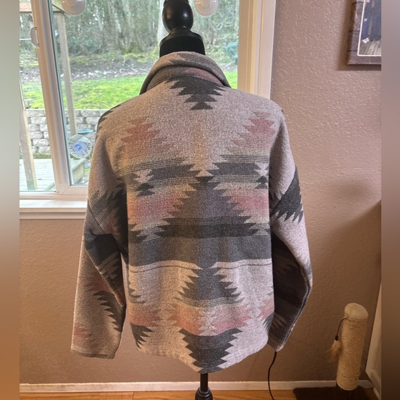 Southwestern Patterned Button-Up Jacket - Picture 3 of 10